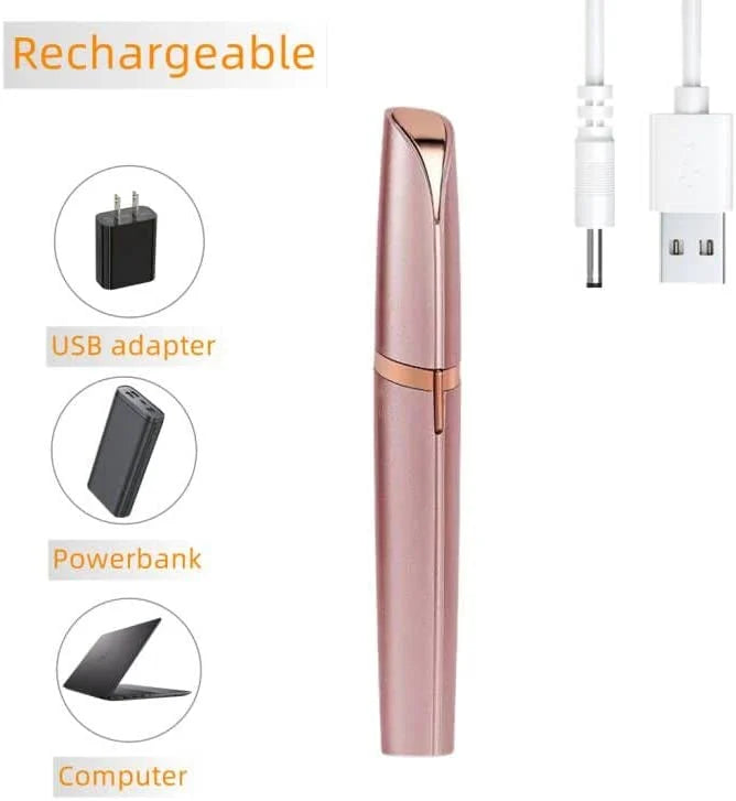 Depilador facial y sus accesorios